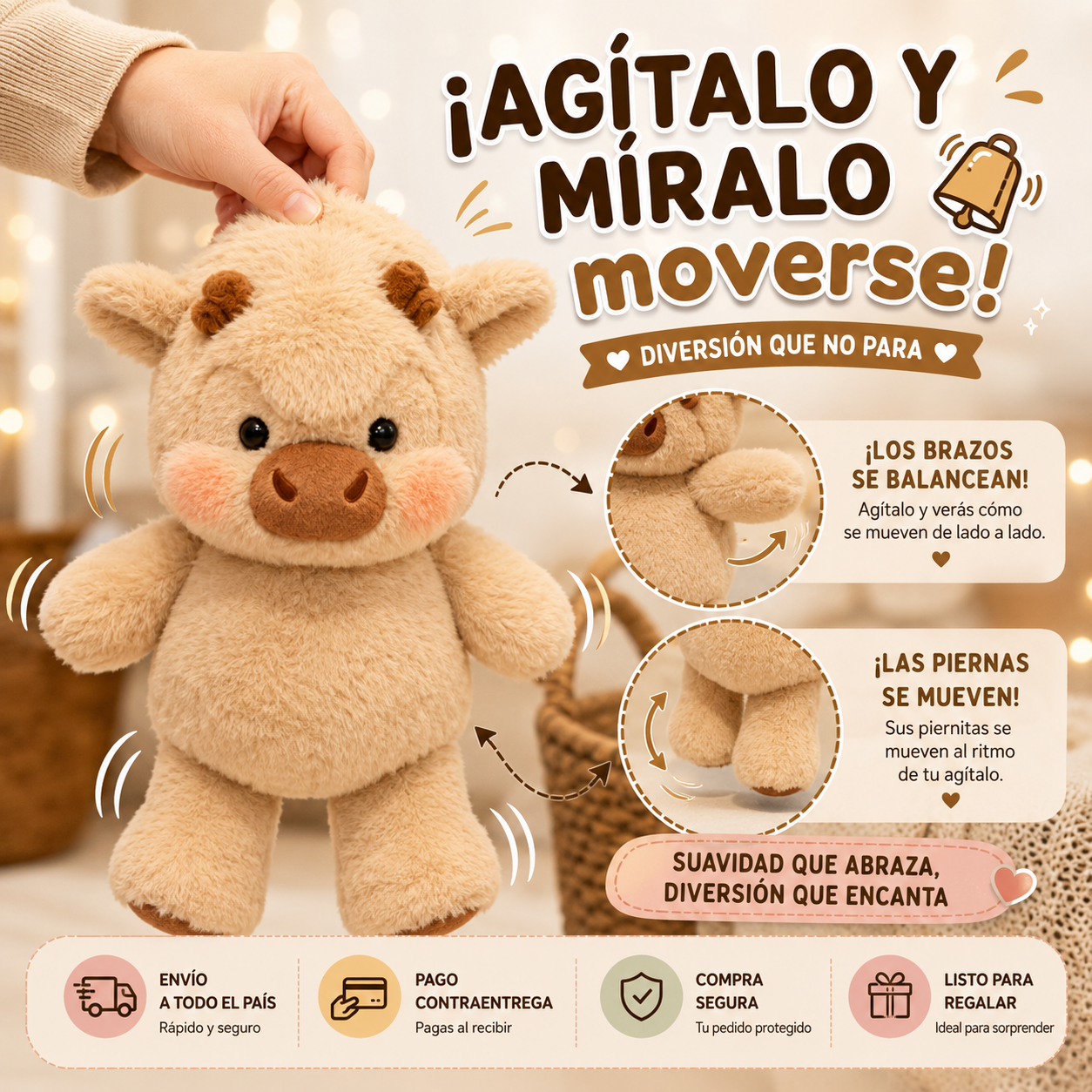 La Vaquita Peluche que Corre - MooMoo